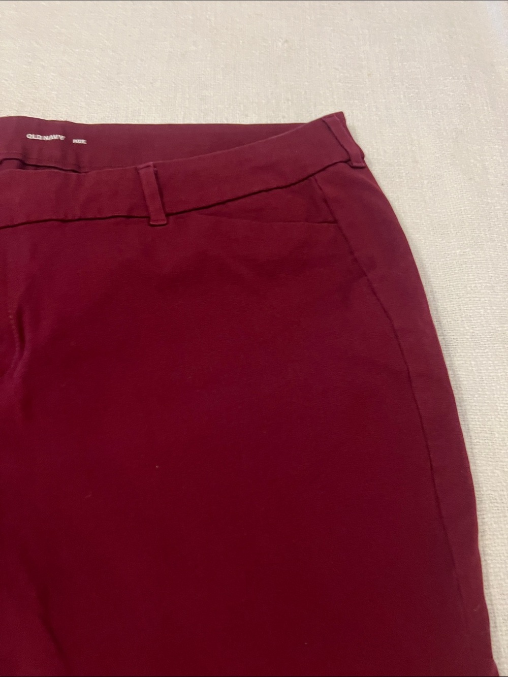 Old Navy Women’s Merlot/Wine Mid-Rise Pixie Skinny.Pants Sz 18-Petite - Picture 6 of 11